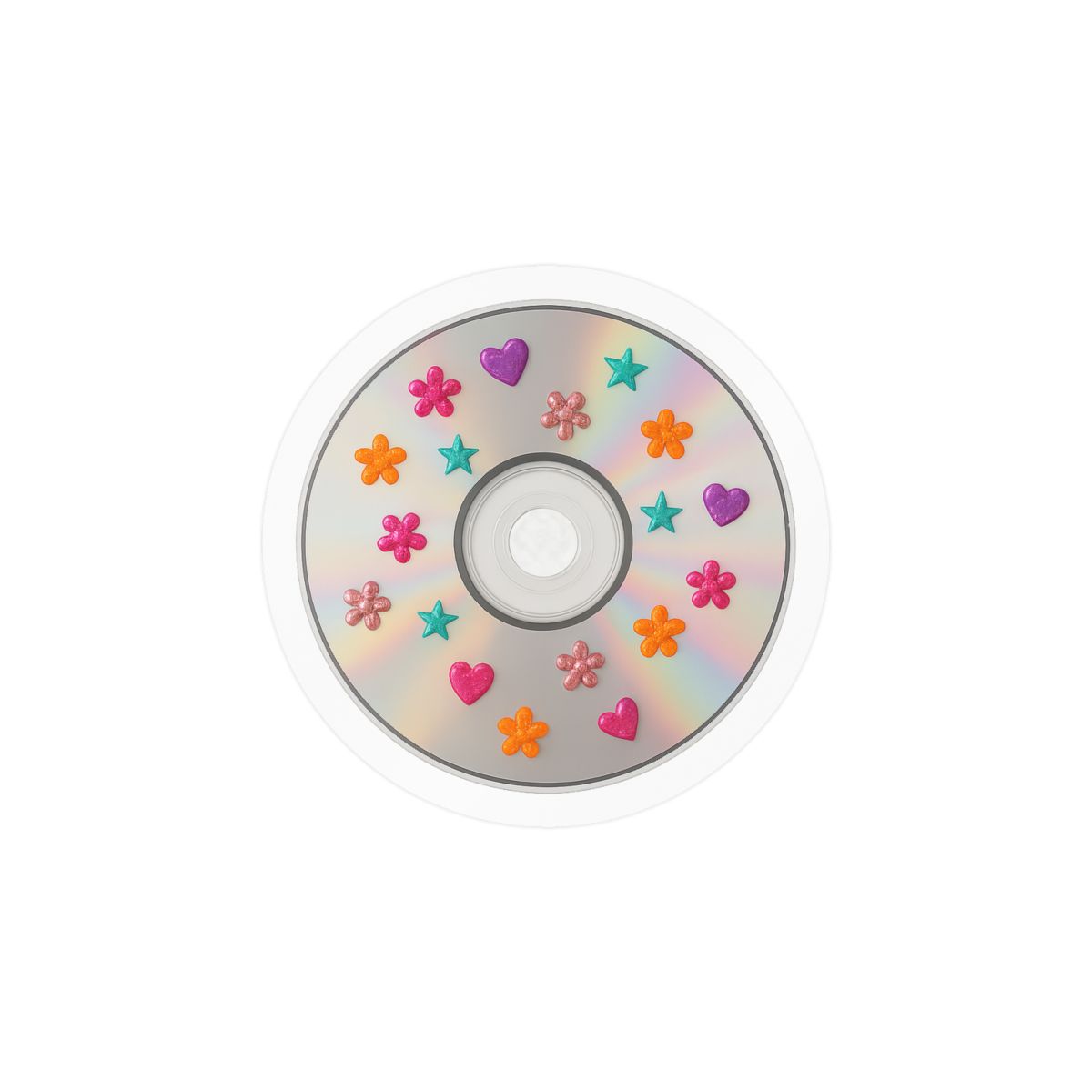Aesthetic CD Sticker Kiss-Cut Stickers | Zara Larson Addison Rae, Summer aesthetic, Laptop Decal - alternate angle 1, merchandise