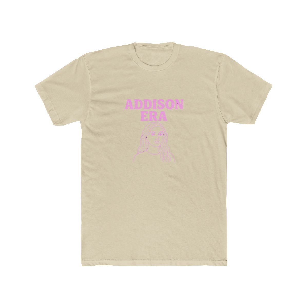 Addison Era Pink Portrait | Addison Rae Tee, TikTok Fan Shirt, Concert Gift - alternate angle 4, merchandise
