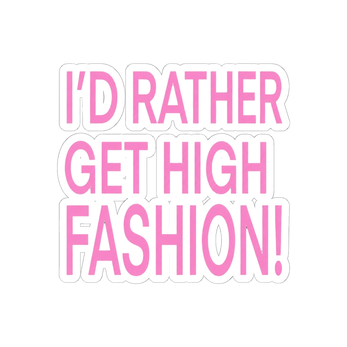 Addison Rae High Fashion Sticker | Chic TikTok Glam Vinyl Decal - alternate angle 2, merchandise