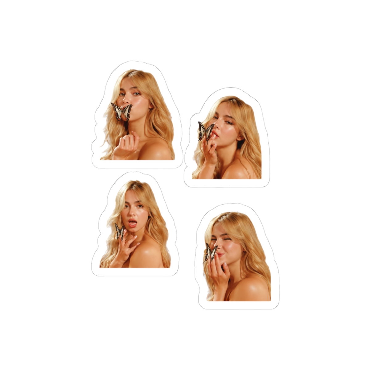 Addison Rae Butterfly Photoshoot Sticker Set | Ethereal Vinyl Decals