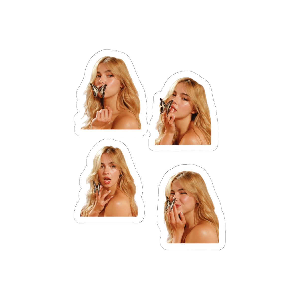 Addison Rae Butterfly Photoshoot Sticker Set | Ethereal Vinyl Decals