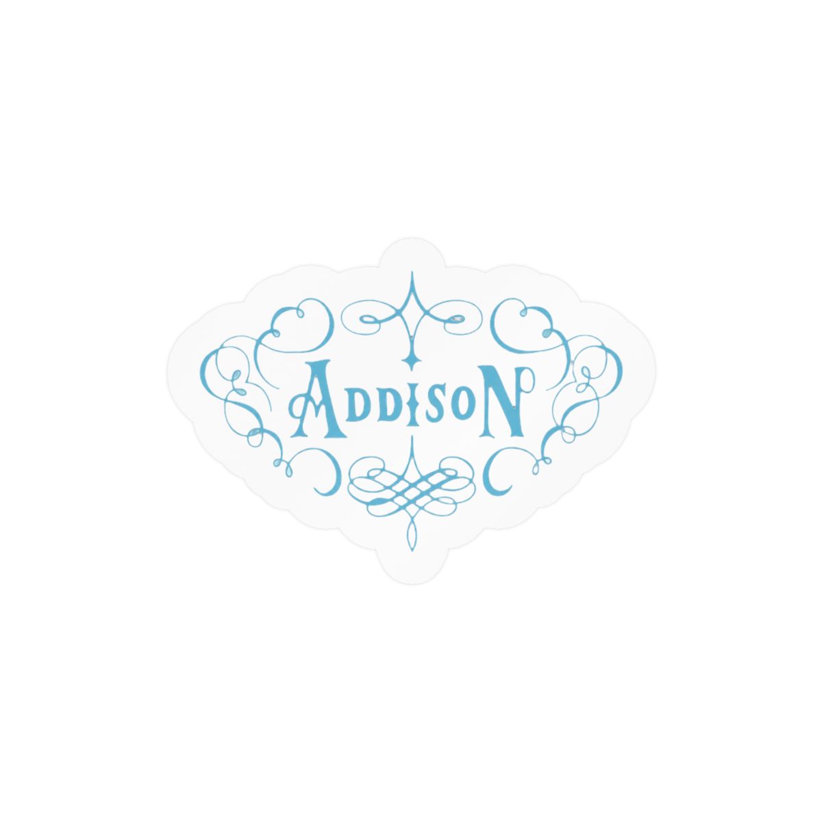 Addison Blue Sticker | Cute Vinyl Decal