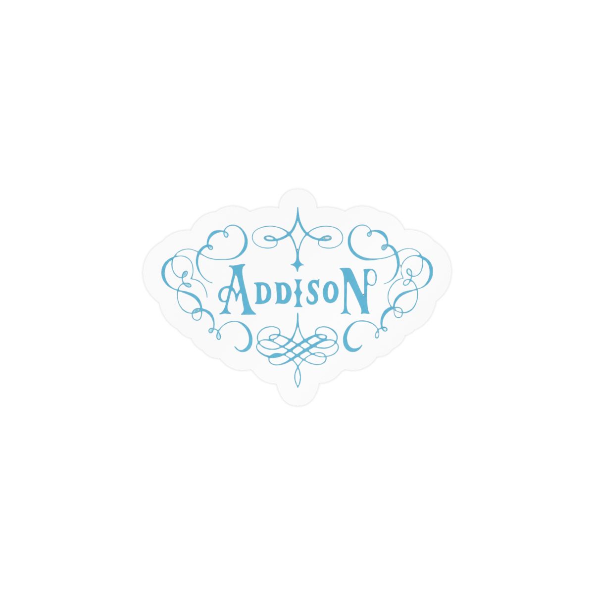 Addison Blue Sticker | Cute Vinyl Decal - alternate angle 3, merchandise