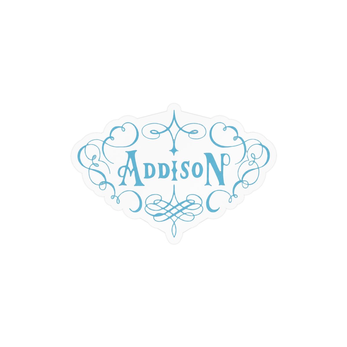 Addison Blue Sticker | Cute Vinyl Decal - alternate angle 1, merchandise