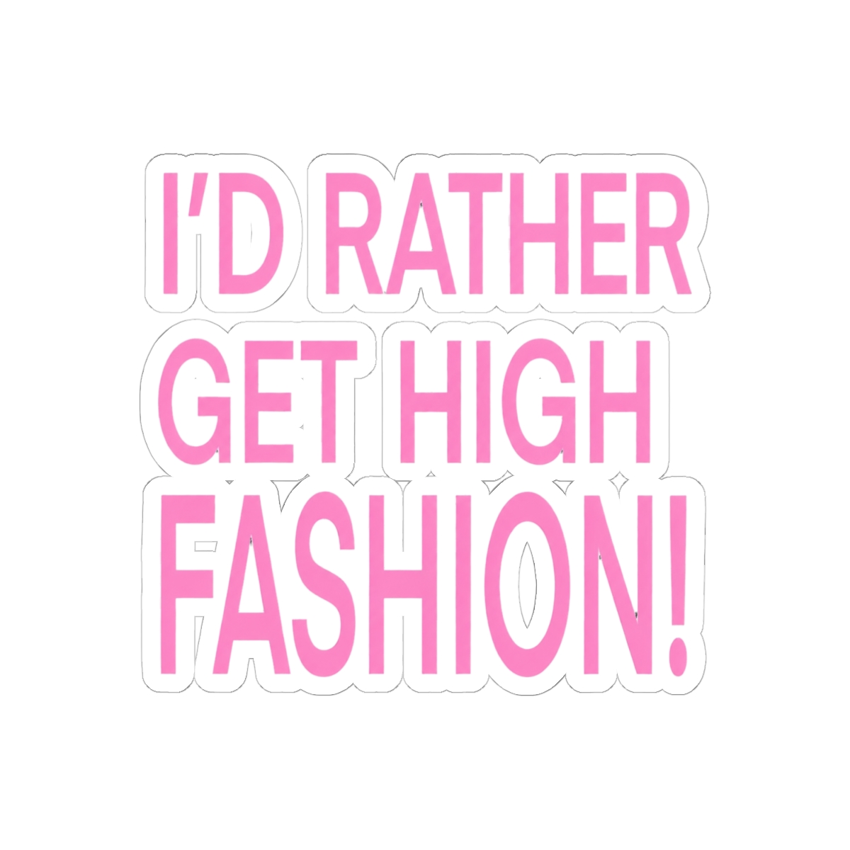 High Fashion Addison Rae Sticker | Bold Glam Vinyl Decal