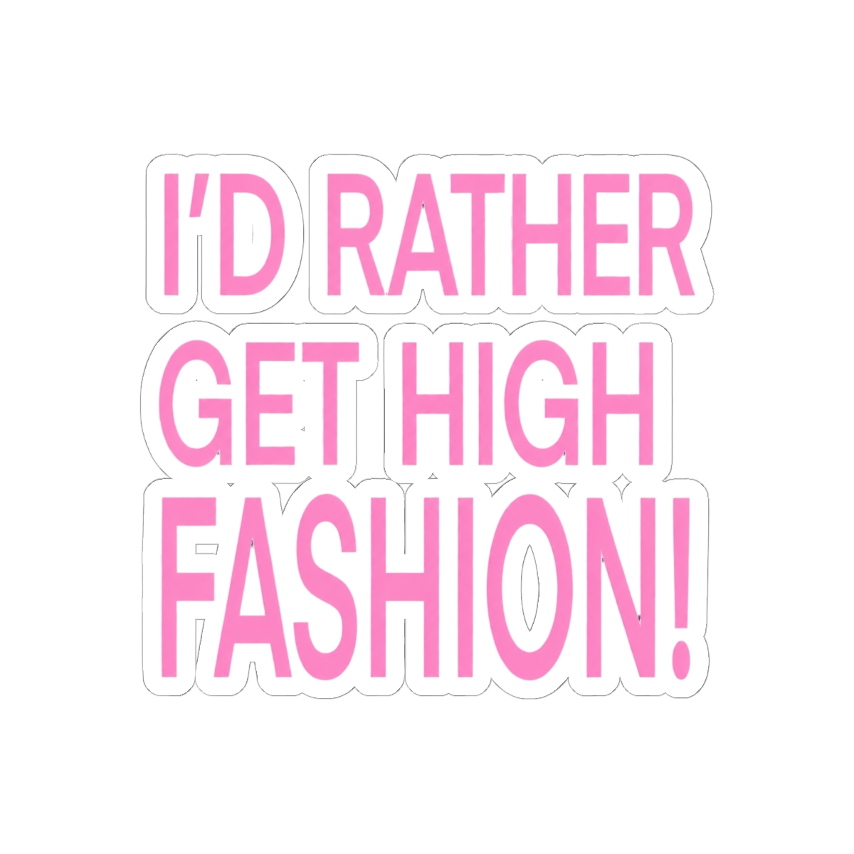 High Fashion Addison Rae Sticker | Bold Glam Vinyl Decal - alternate angle 2, merchandise
