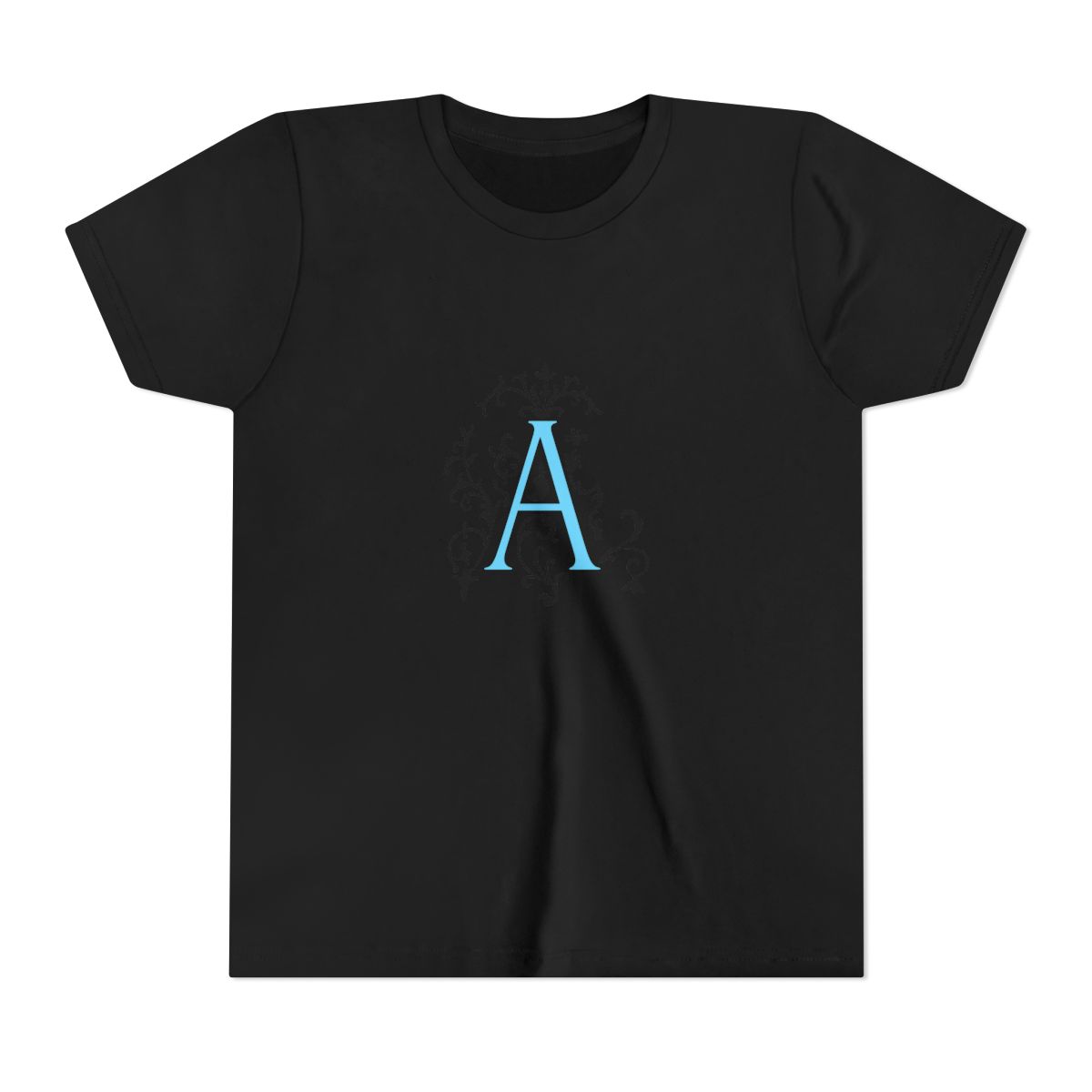 Addison 'A' Logo Kids T Shirt with Front & Back Print - alternate angle 2, merchandise