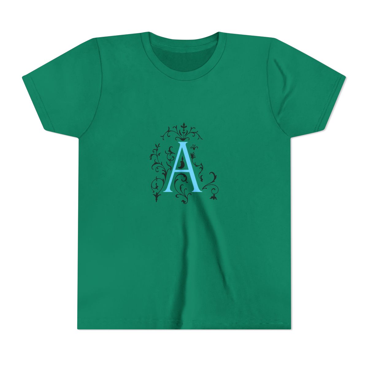 Addison 'A' Logo Kids T Shirt with Front & Back Print - alternate angle 3, merchandise