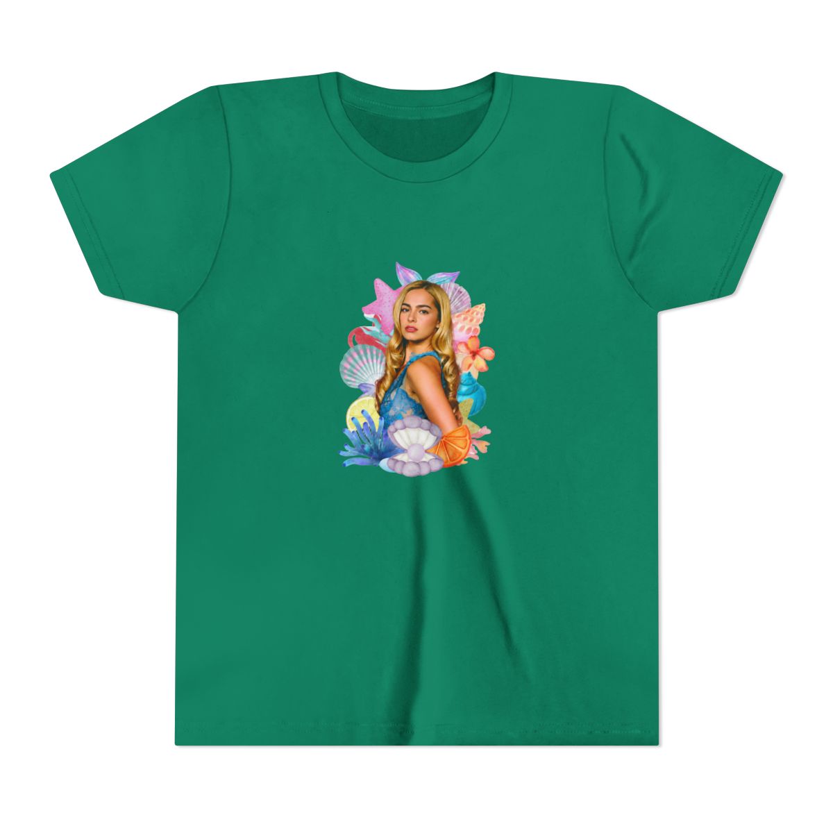Addison Rae Ocean Goddess Aesthetic Kids T Shirt - alternate angle 2, merchandise
