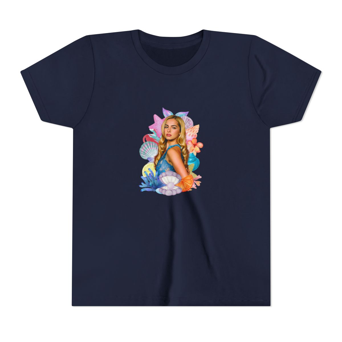 Addison Rae Ocean Goddess Aesthetic Kids T Shirt - alternate angle 3, merchandise