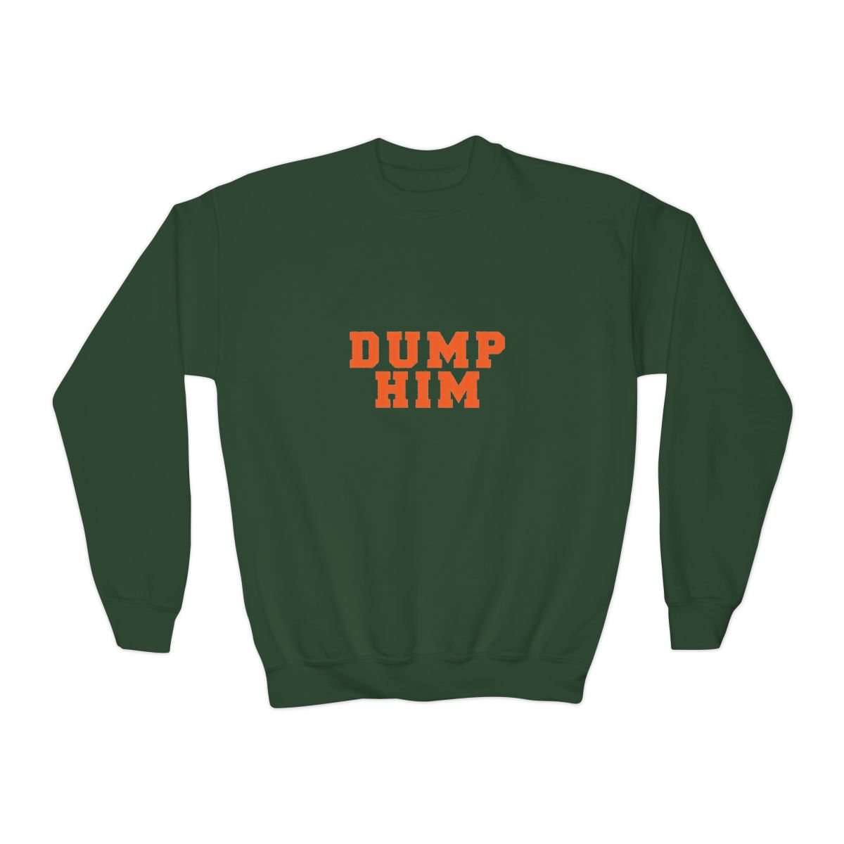 Dump Him Bold Breakup Humor Kids Sweatshirt - alternate angle 5, merchandise