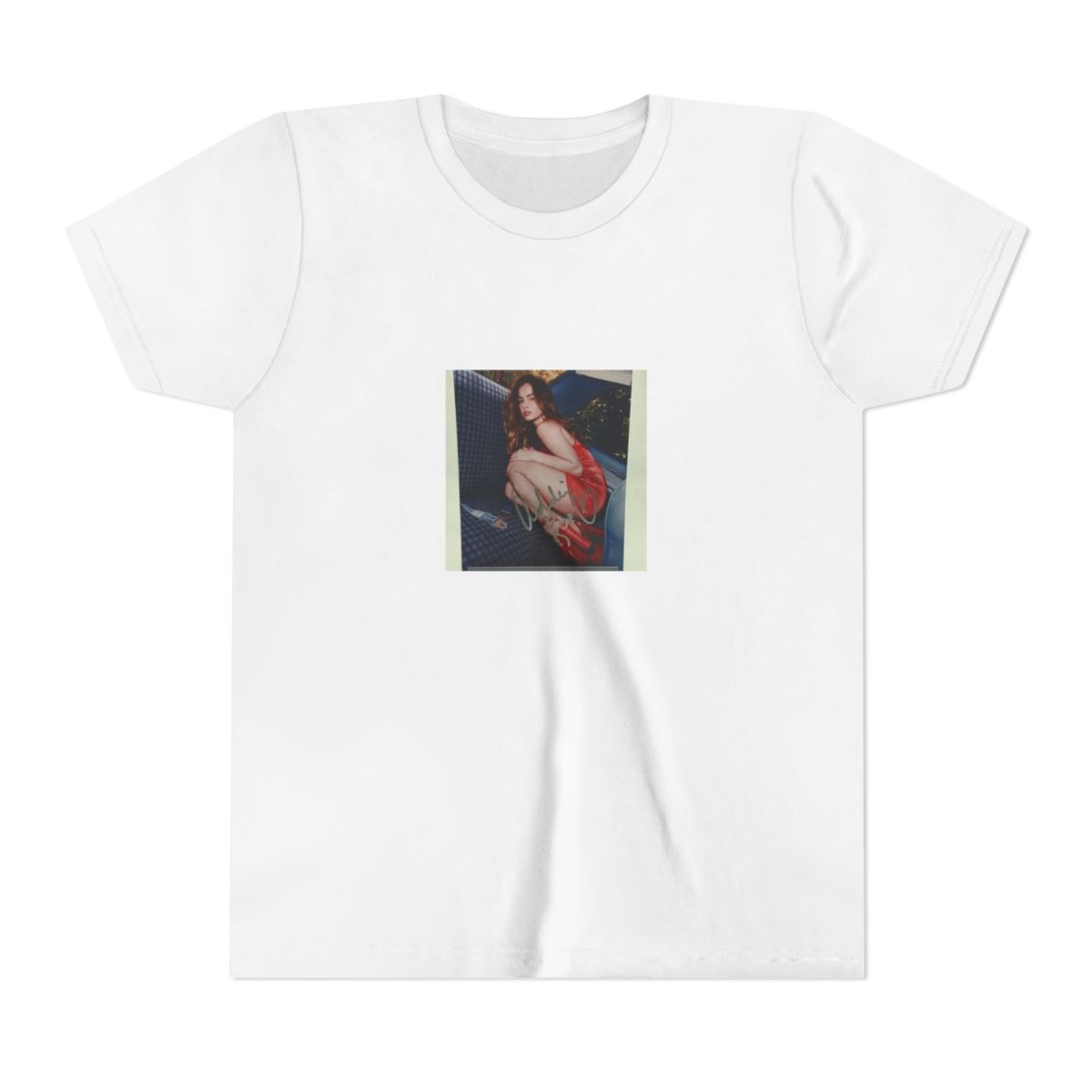 Elegant Red Dress Heels Car Portrait Signed Print Dress (Kids)