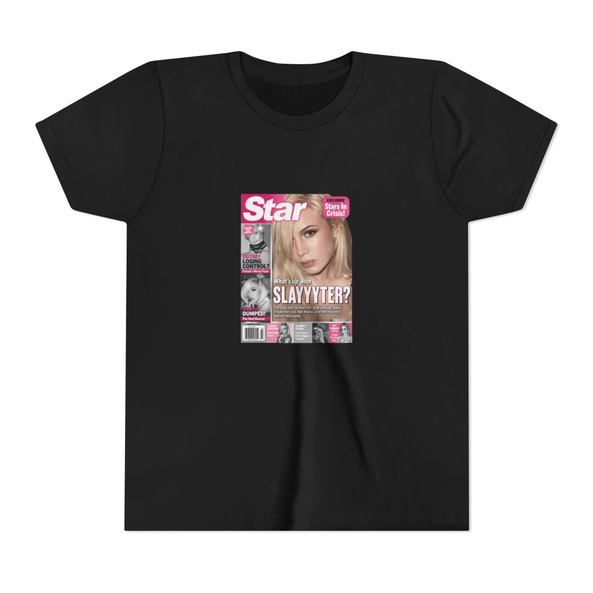 Slayyyter Hyperpop Magazine Cover Kids T Shirt