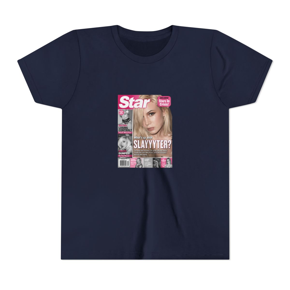 Slayyyter Hyperpop Magazine Cover Kids T Shirt - Official T-Shirts merchandise